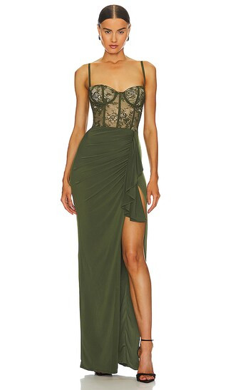 Willow Gown in Military | Revolve Clothing (Global)