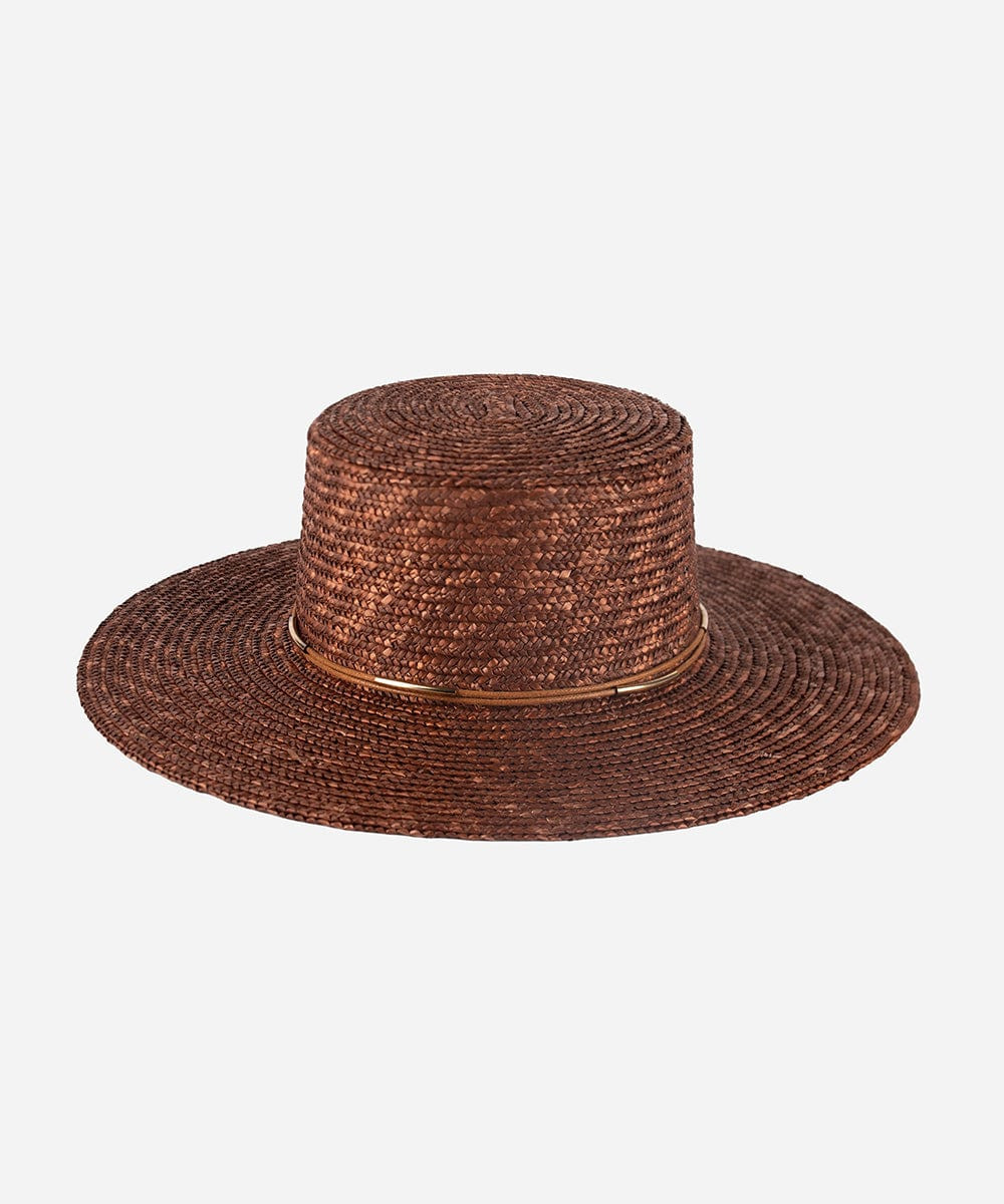 Capri Short Brim Boater Straw Hat | Gigi Pip