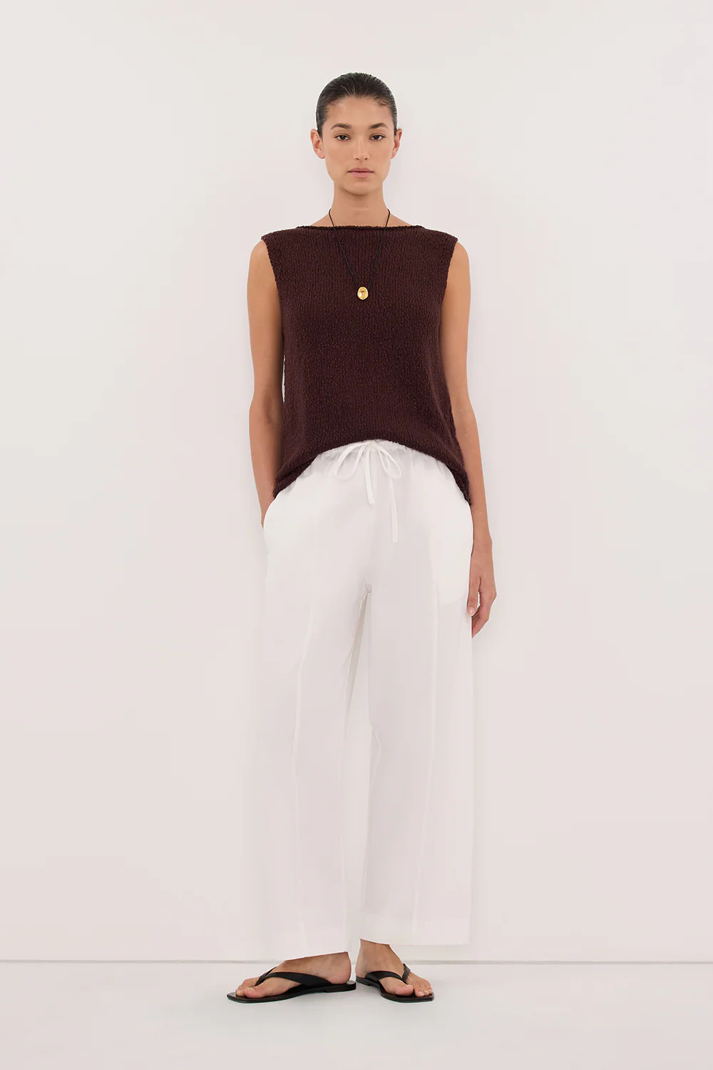 DINA CHOC KNIT TOP | DISSH