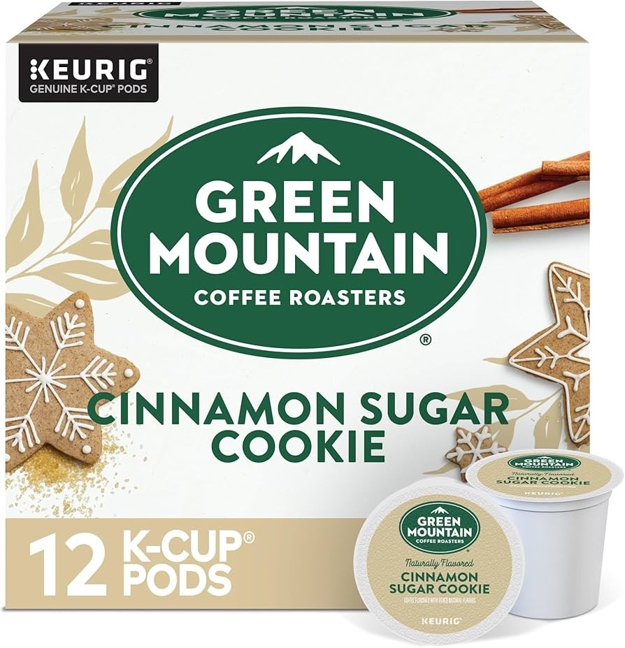 Green Mountain Coffee Roasters light roast Pod Cinnamon Sugar Cookie Coffee, 12 Count | Amazon (US)
