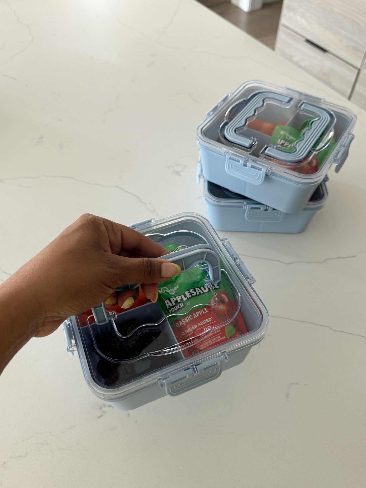 Do yourself a favor and just get each kid their own mini snackle box!😅