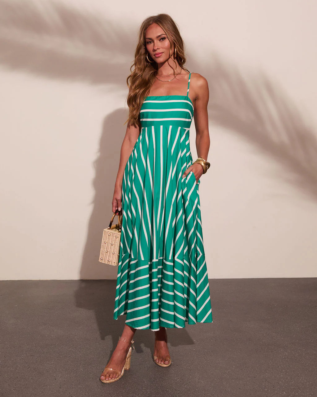 Sea Calling Cotton Striped Maxi Dress | VICI