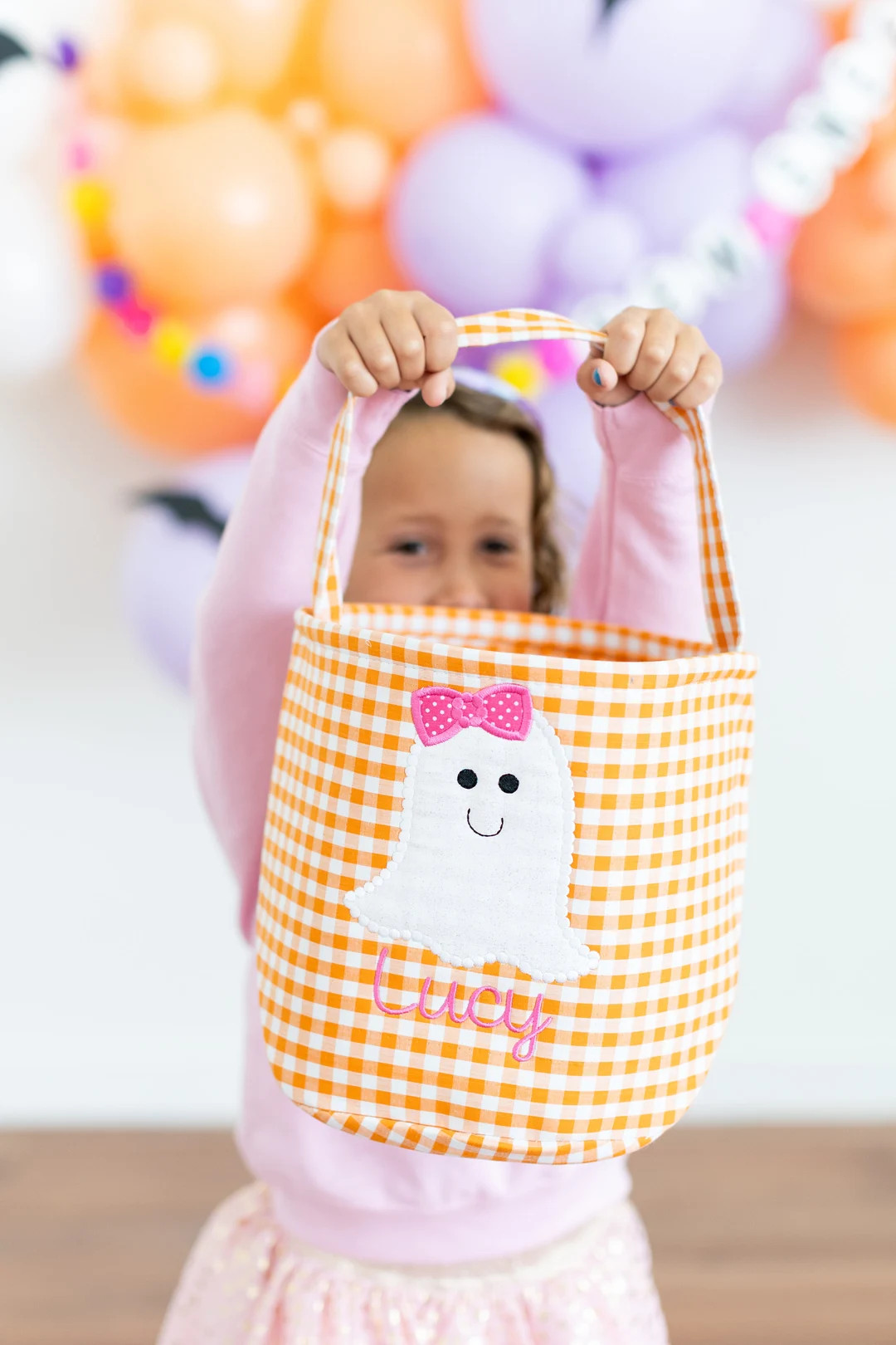 Girls Personalized Halloween Trick or Treat Bag, Personalized Ghost Halloween Basket, Great Hallo... | Etsy (US)