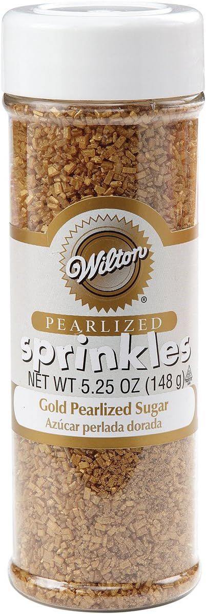 Wilton - 710-041 Wilton Gold Pearlized Sugar Sprinkles, 5.25 oz. | Amazon (US)