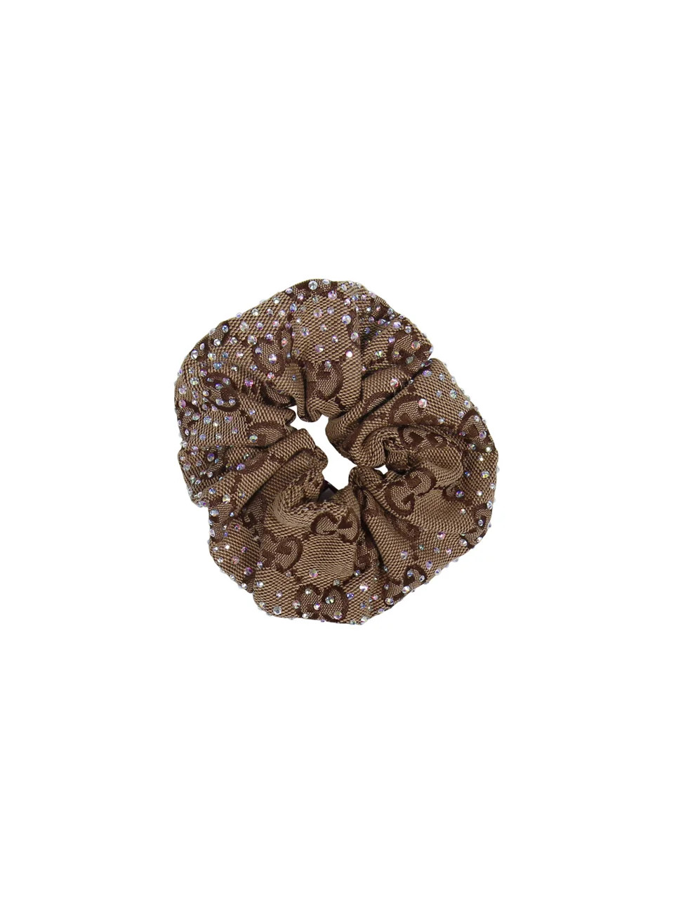 Gucci GG Monogrammed Embellished Scrunchie | Cettire Global