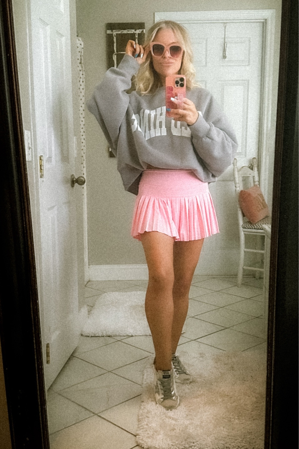 Summer #ootd #active #goldhinge #goldengoose 

#LTKfitness #LTKshoecrush 

#LTKActive