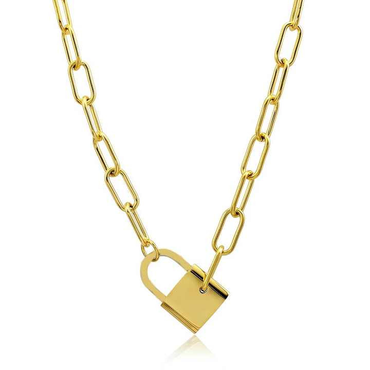New Scarlet Gold Lock Necklace | ALAIS BRANCHE'