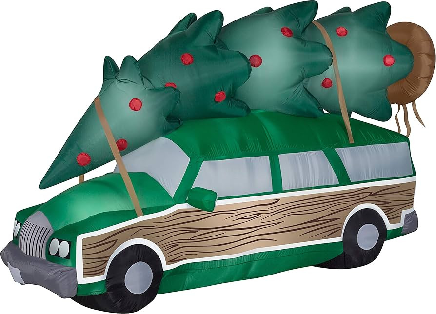 Gemmy 110518 8' Wide Airblown Station Wagon w/Tree-Scene Inflatable | Amazon (US)