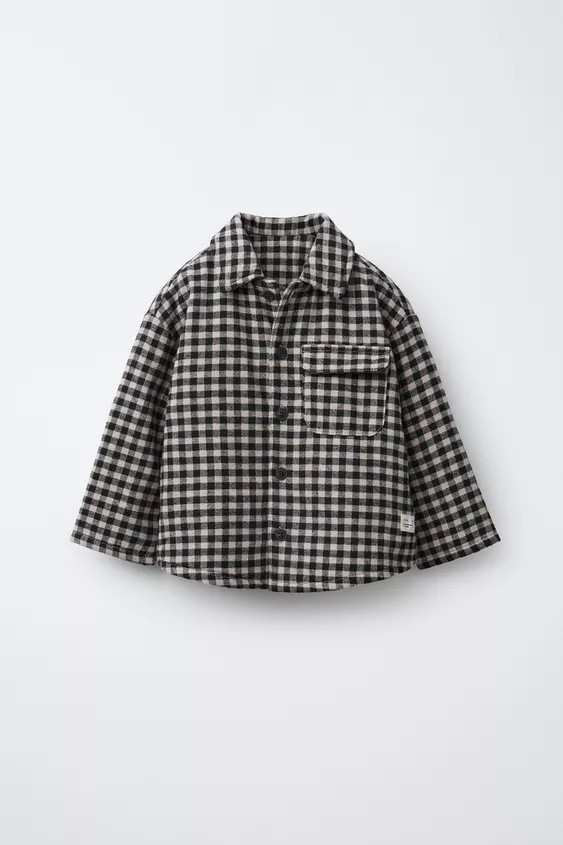 GINGHAM PLAID OVERSHIRT | Zara US