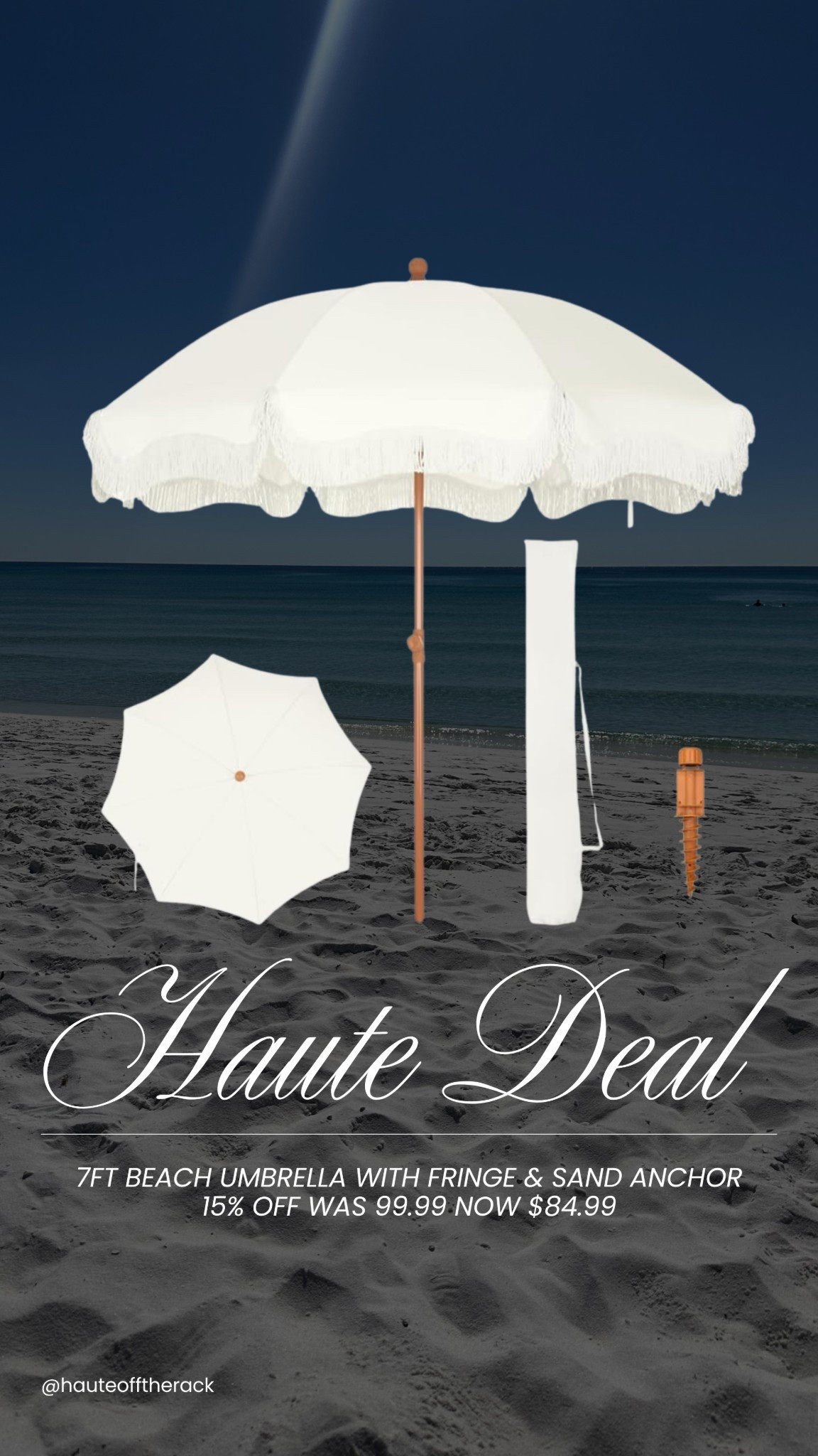 Haute deal on this 7ft beach umbrella on Amazon!

#beach #resort #whiteumbrella #beachessentials #beachtrip #vacation #beachvacation #amazon

#LTKSaleAlert #LTKTravel #LTKSwim
