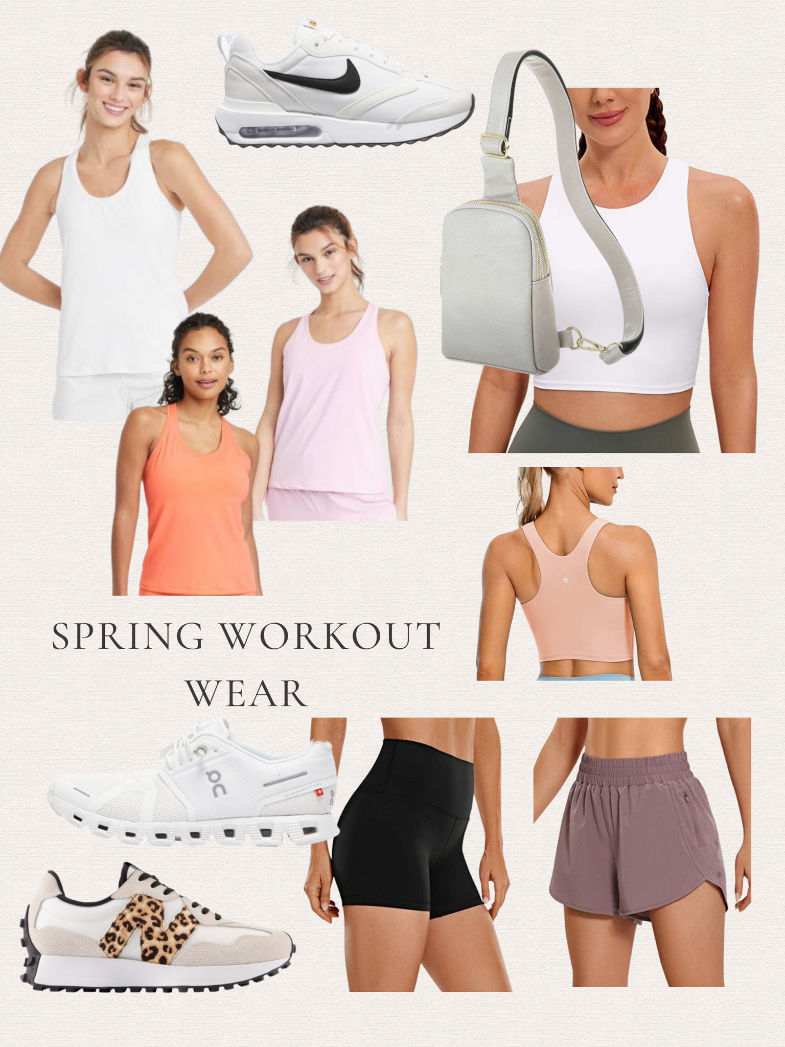 Spring Workout essentials.
Activewear 
Sneakers
Amazon fashion 
Crossbody bag
Fitness finds 

#LTKstyletip #LTKfit #LTKunder50