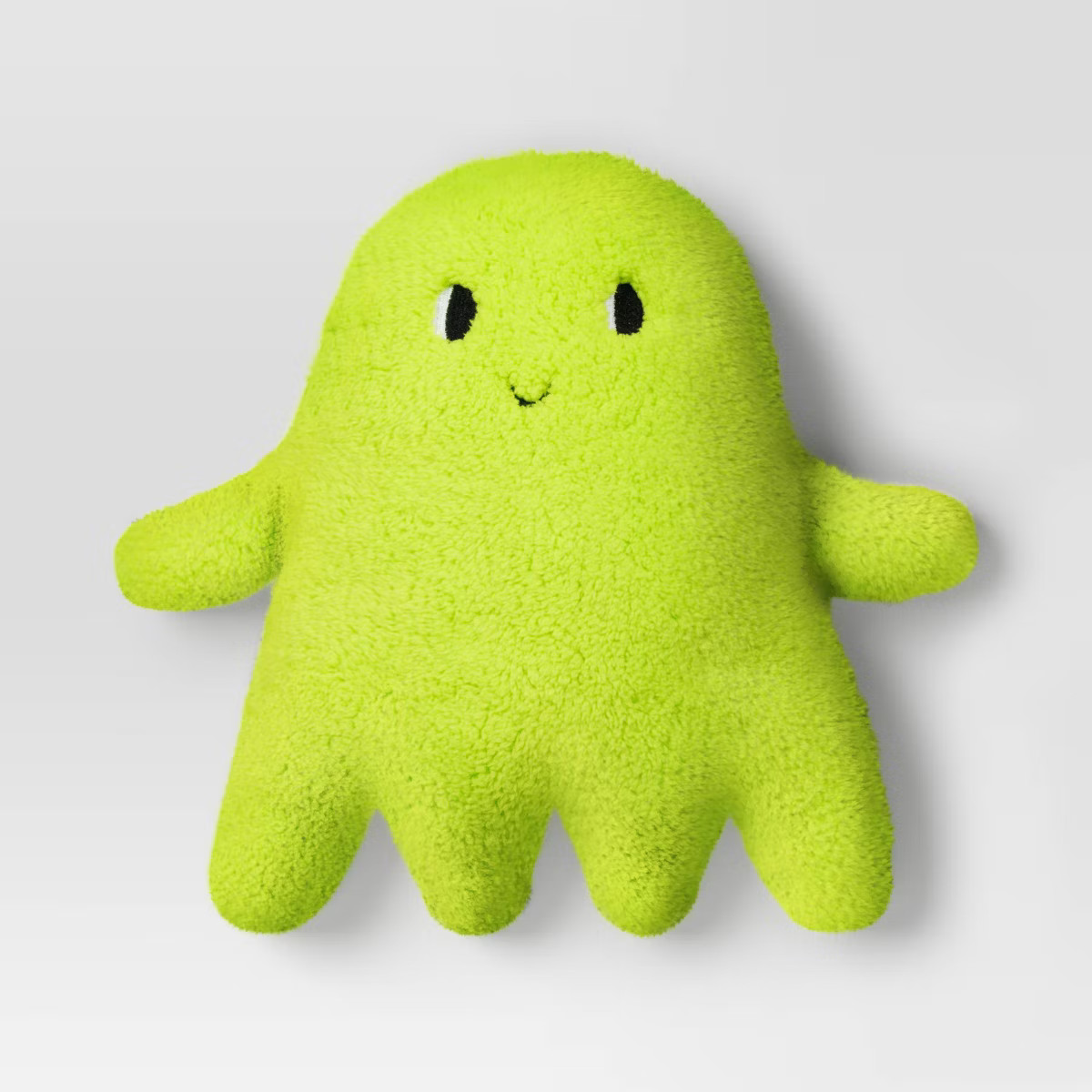 Ghost Shaped Faux Shearling Halloween Throw Pillow Green - Hyde and EEK! Boutique™: Indoor Nove... | Target