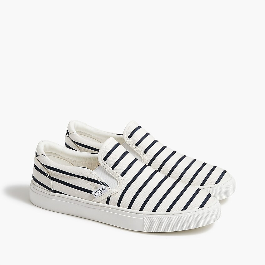Factory: Printed Road Trip Canvas Slip-on Sneakers For Women | J.Crew Factory