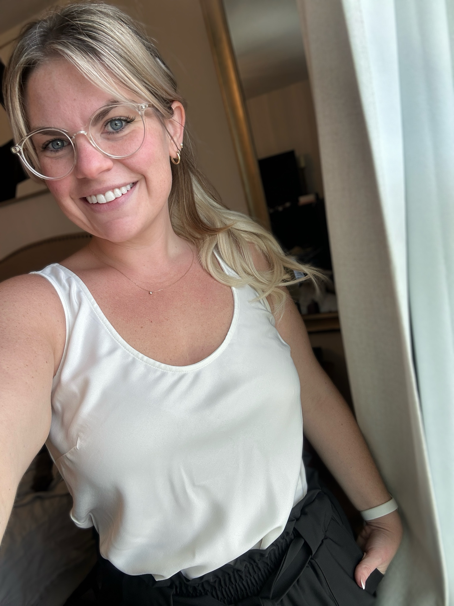 Easy, elegant staples from target! The shell is a silk tank dupe from target and it’s only $18! I grabbed one and cream and black such a great basic for layering underneath a blazer for work or throwing on with some tailored shorts for weekend errands 😍😍

Fall outfits, teacher, outfit, fall, teacher, outfits, workwear outfits, fall, basics, elegant outfit, old money style, luxury outfits, minimal style, minimalist, wardrobe, neutral, wardrobe, capsule wardrobe 

#LTKFallSale #LTKWorkwear #LTKSeasonal