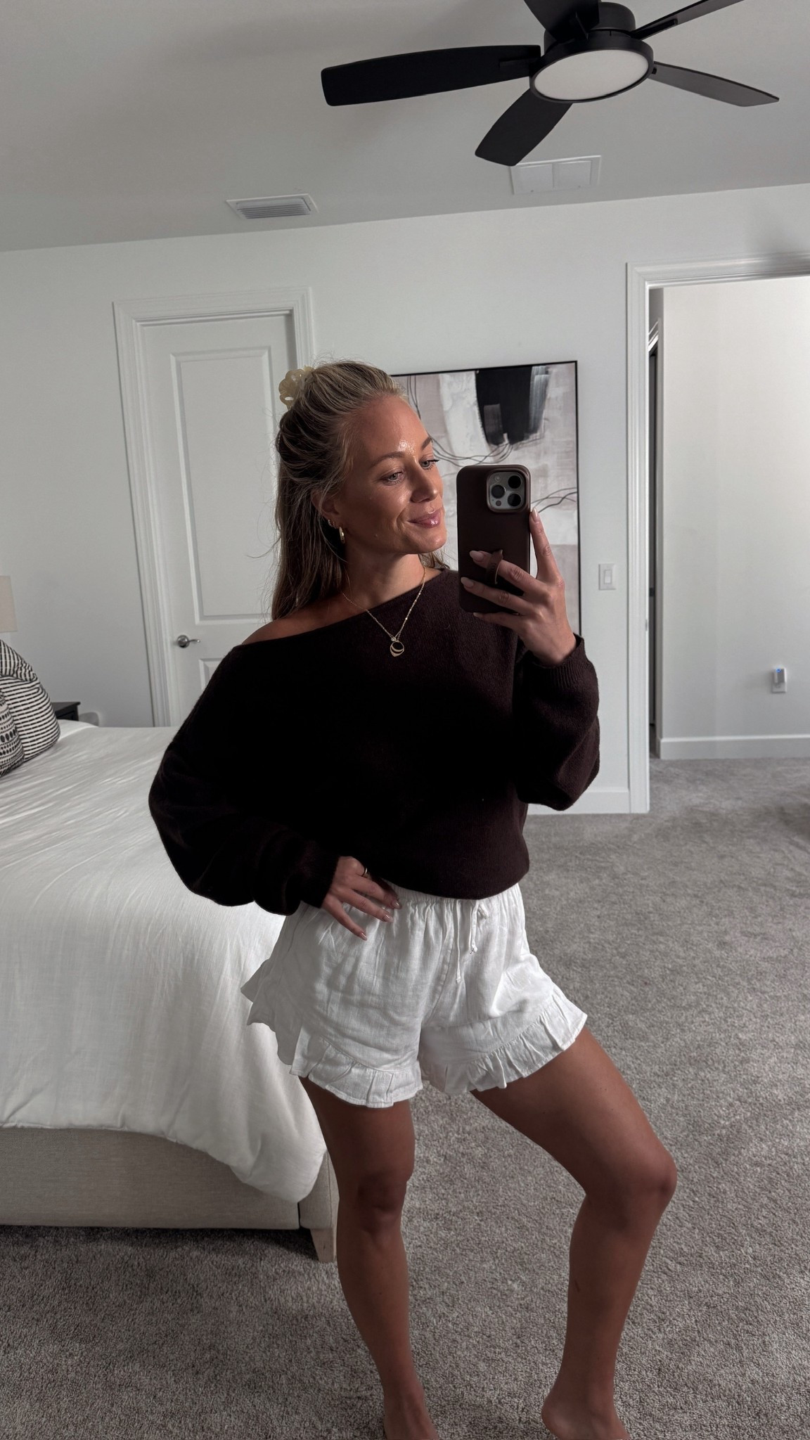 Abercrombie sale! Both pieces are included! Wearing the Abercrombie Slash sweater in Dark Coffee (Size M for oversized) with linen ruffle shorts, I grabbed these in white and black (Size
S) If you're visiting Florida right now this is the vibe. It's cool mornings and nights and warm days.
Abercrombie linen shorts, linen pull on shorts, ruffle shorts, off the shoulder sweater, Abercrombie sweater

#LTKootd #LTKSaleAlert #LTKSeasonal