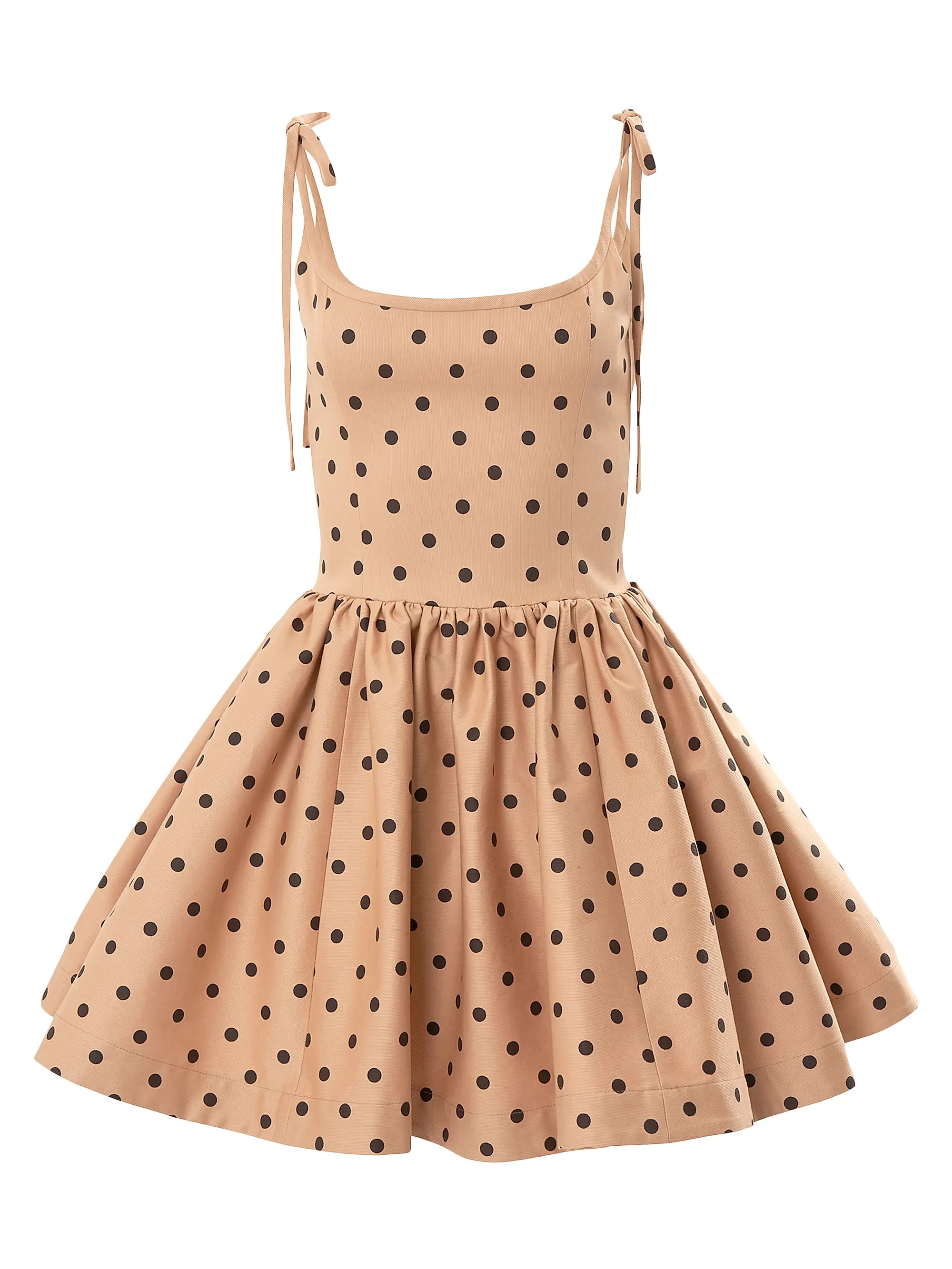 Polka-Dot Flared Minidress | Saks Fifth Avenue