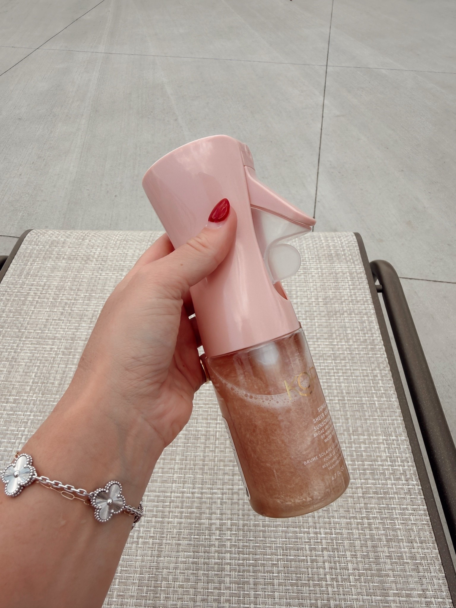Spf 42 + shimmer ✨ I actually really loved this stuff today, but I was not really swimming in the pool mostly laying out. I will link my super goop that I love if you’re going to be swimming!

#LTKSwim #LTKTravel #LTKSeasonal