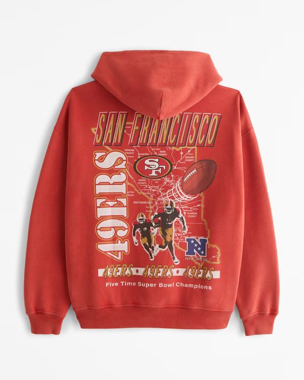 NFL San Francisco 49ers Graphic Popover Hoodie | NFL NFL | Abercrombie.com | Abercrombie & Fitch (US)