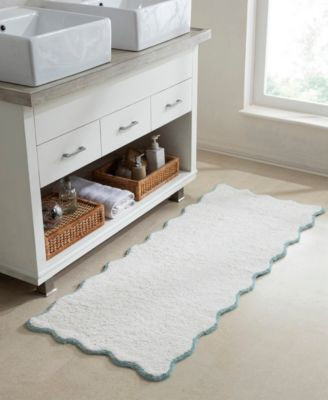 Vcny Home Scallop Cotton Bath Rug | Macy's