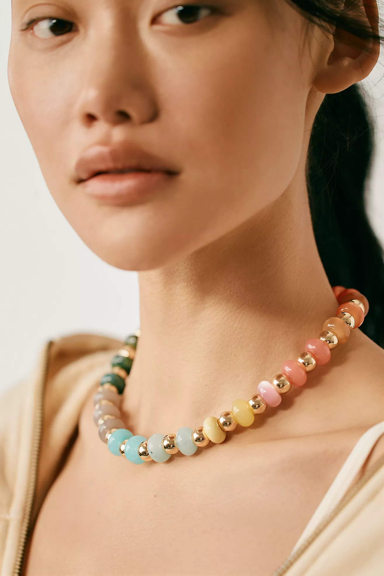 Rainbow Beaded Necklace | Anthropologie (US)