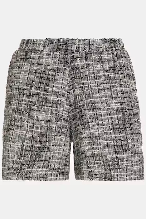 Bouclé Yarn Fully Lined Shorts | Ulla Popken - US & CA