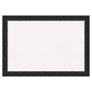 Amanti Art Bethany Black 20 in. x 14 in. Wood Framed White Cork Memo Board A388610344297 - The Ho... | The Home Depot