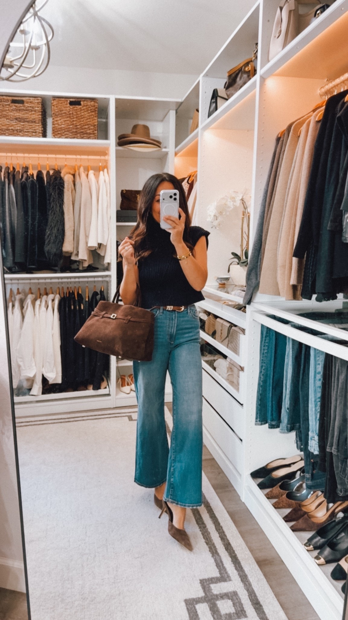 #ootd love these jeans- fit TTS 
Perfect for spring 
Zara knit also tts 

#LTKOver40