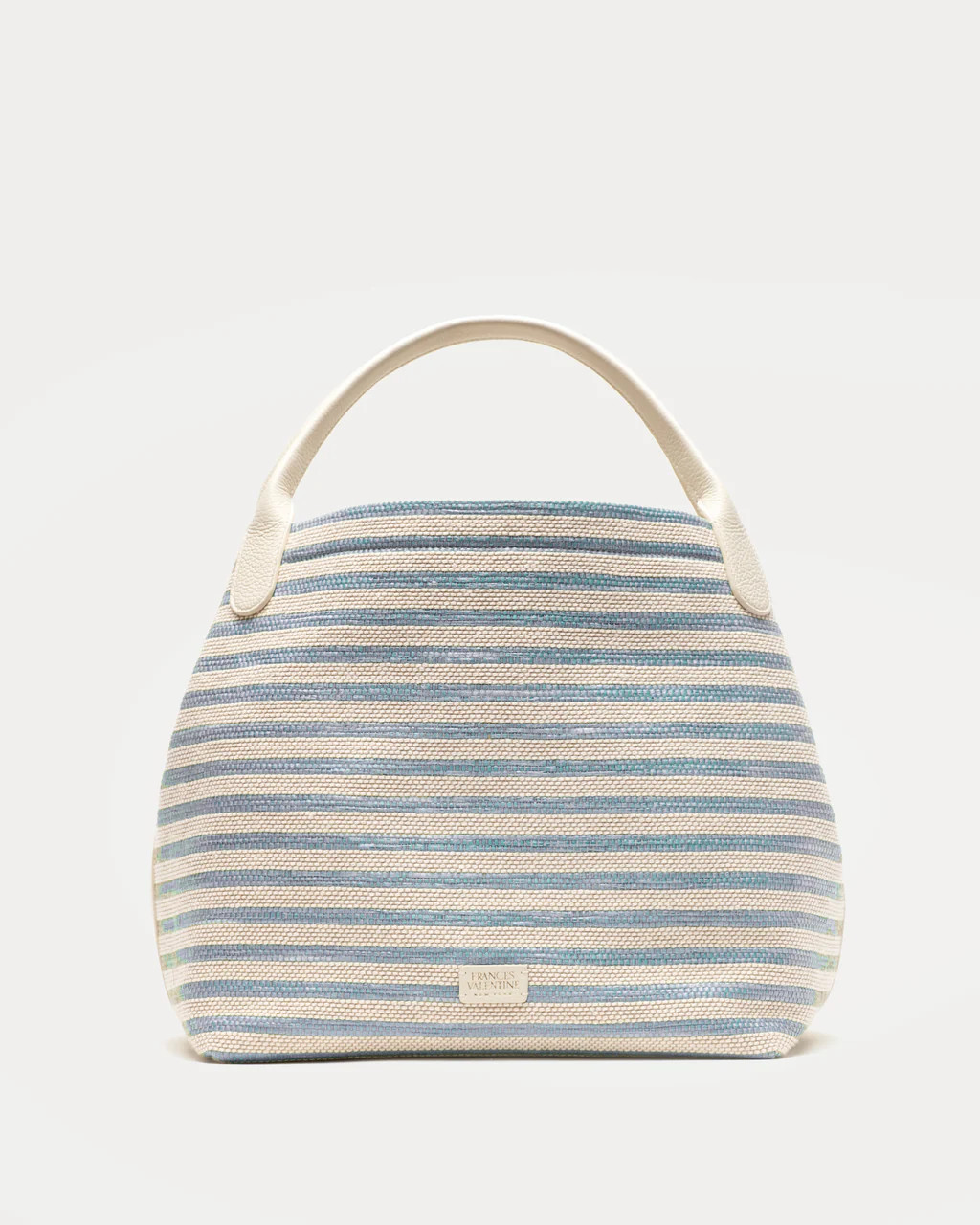 Sweet Pea Raffia - Blue Stripe | Frances Valentine