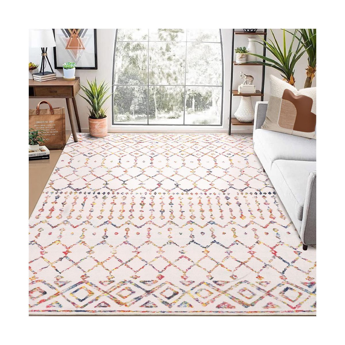 Area Rugs Boho Moroccan Rugs for Living Room Carpet Abstract Rugs for Bedroom Soft Distressed Rug | Target