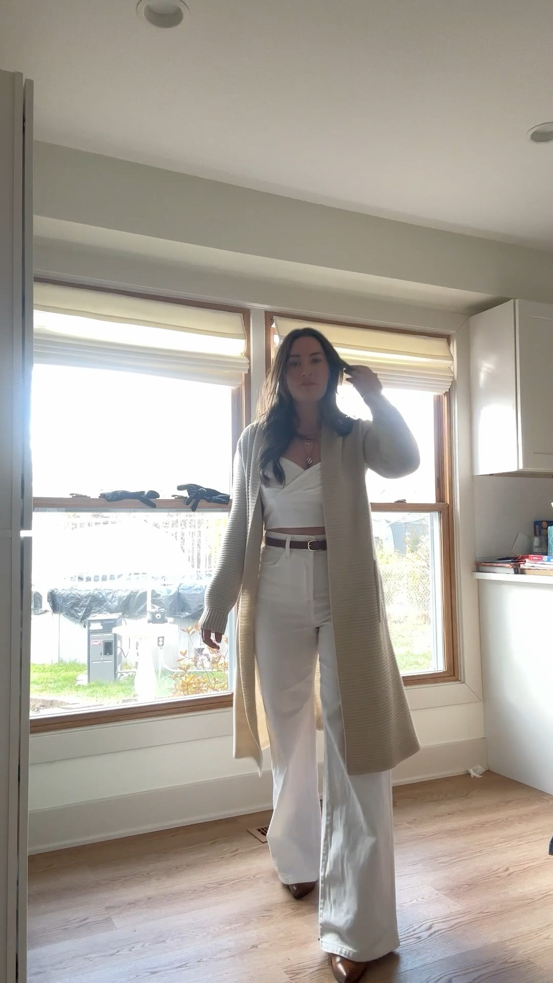 ✨ Cozy Thanksgiving Recap ✨
Wrapped up the holiday in warm whites, soft chestnut accents, and the snuggliest knit cardigan — basically a walking cup of hot cocoa 🤎☁️🧶

Hope everyone had the sweetest, safest, warmest Thanksgiving with the people (and pets!) you love. Grateful for all of you 🤍🍂🧡

#LTKootd #LTKSeasonal #LTKHoliday