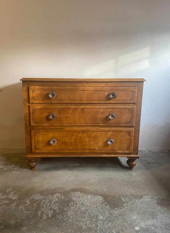 Antique Victorian Chest of Drawers With Original Painted Lines | Etsy | Etsy (US)