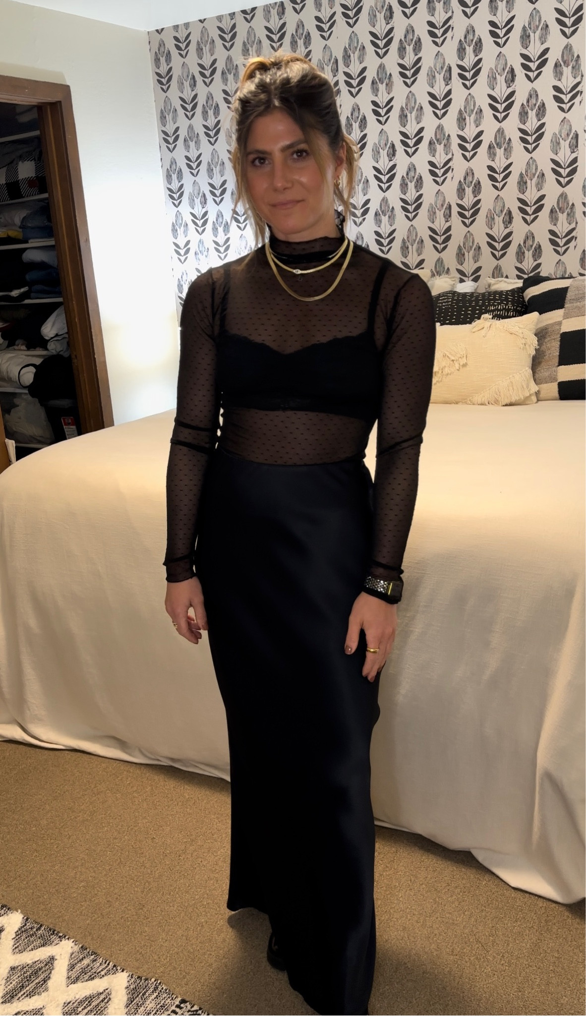 The best satin maxi skirt from Anthropologie! The fit is so flattering. Wearing a small!

#LTKfindsunder100 #LTKHoliday #LTKstyletip