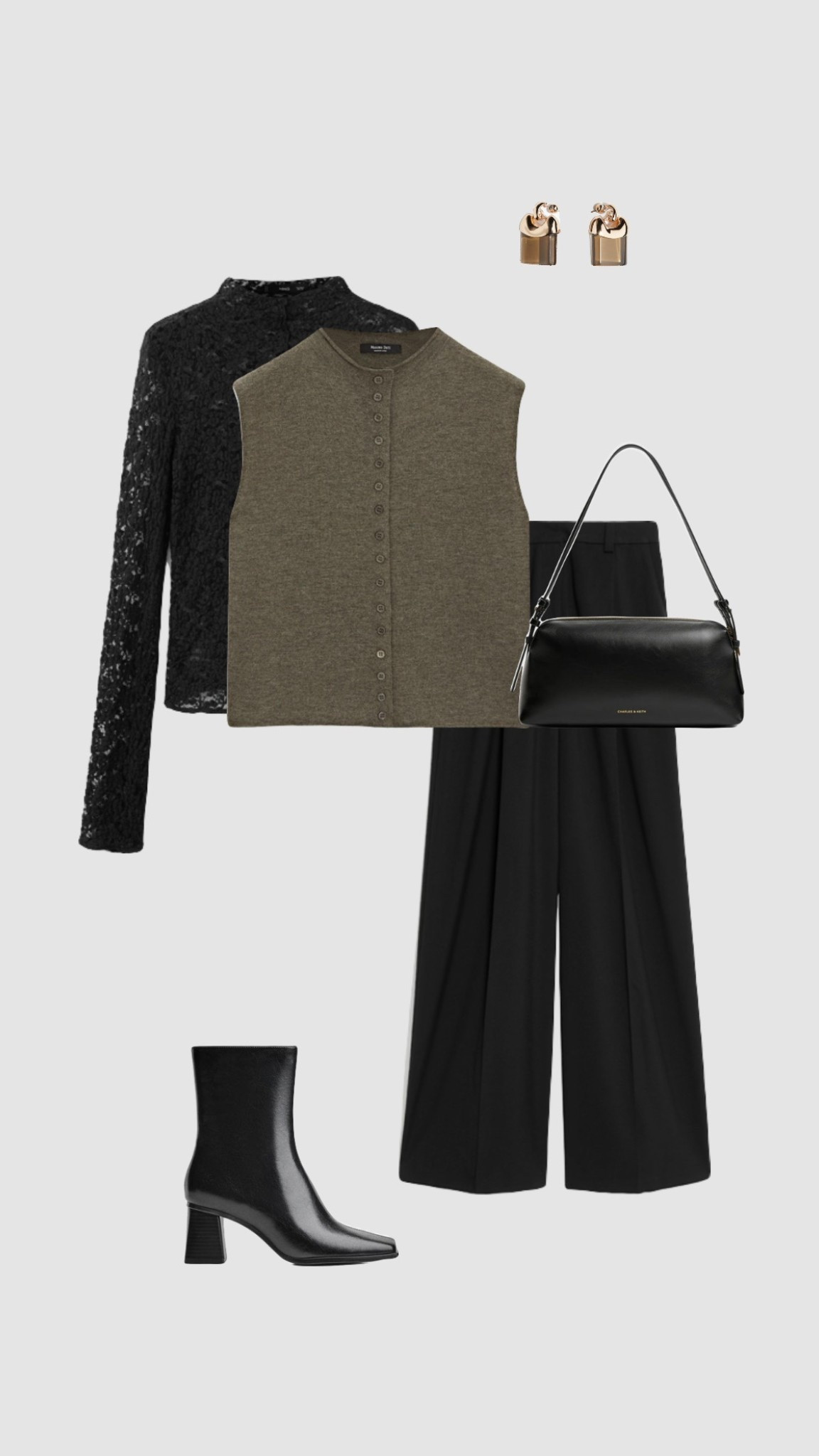 Get 15% off Charles & Keith with code - COMAMBW15-ISMQW9CEVA

Autumn - Winter Date Night Outfit 

These trousers come in extra short, short, regular, long and extra long!

• smart casual workwear khaki knit button waistcoat vest black lace long sleeve top high waisted tailored trousers heels boots pub uk Christmas Day outfits dinner outfit petite style tall • 



#LTKfestive #LTKpartywear #LTKdatenight