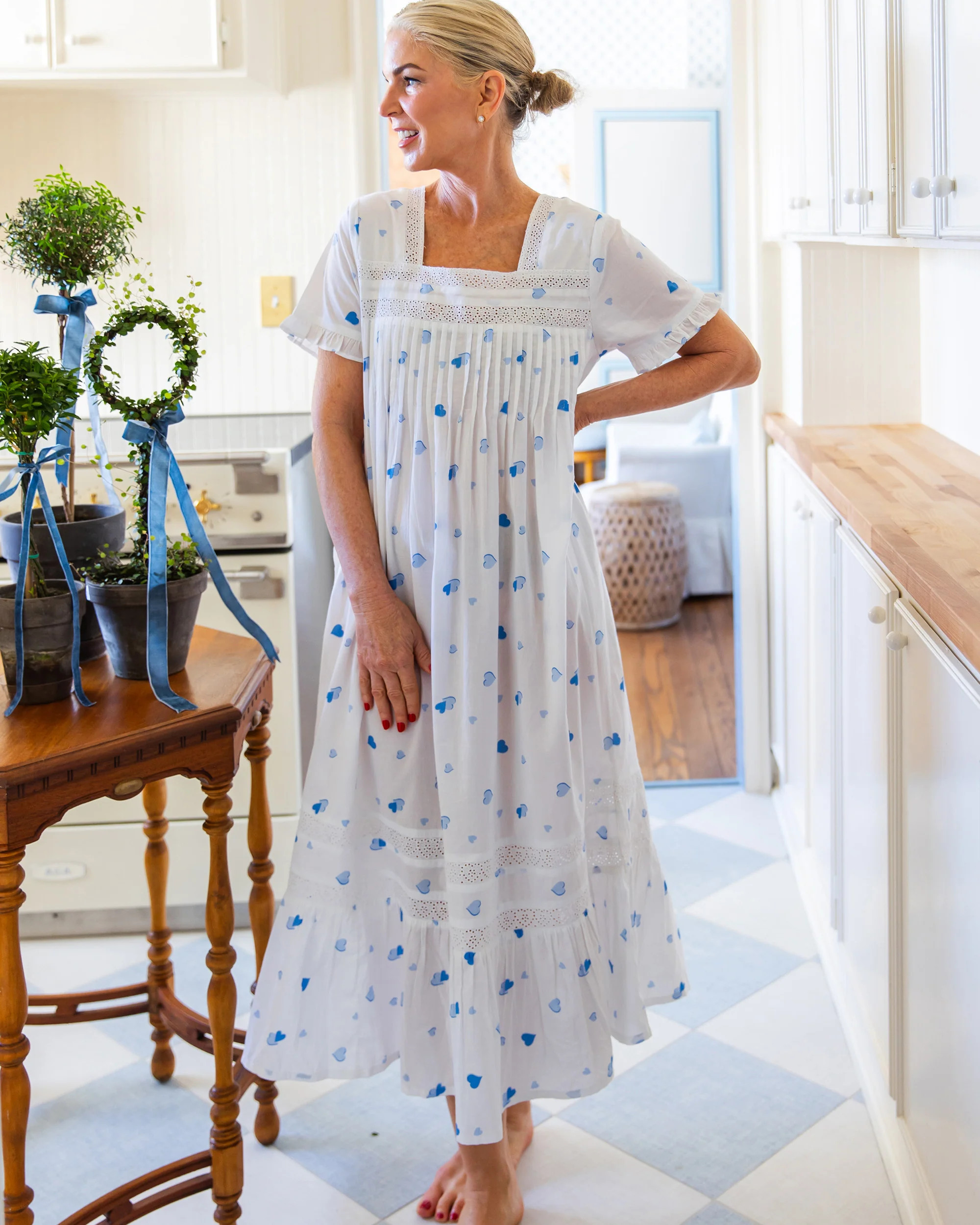 PF + Pencil &amp; Paper Co. Heartbreaker - Nashville Nights Nightgown - Cloud | Printfresh