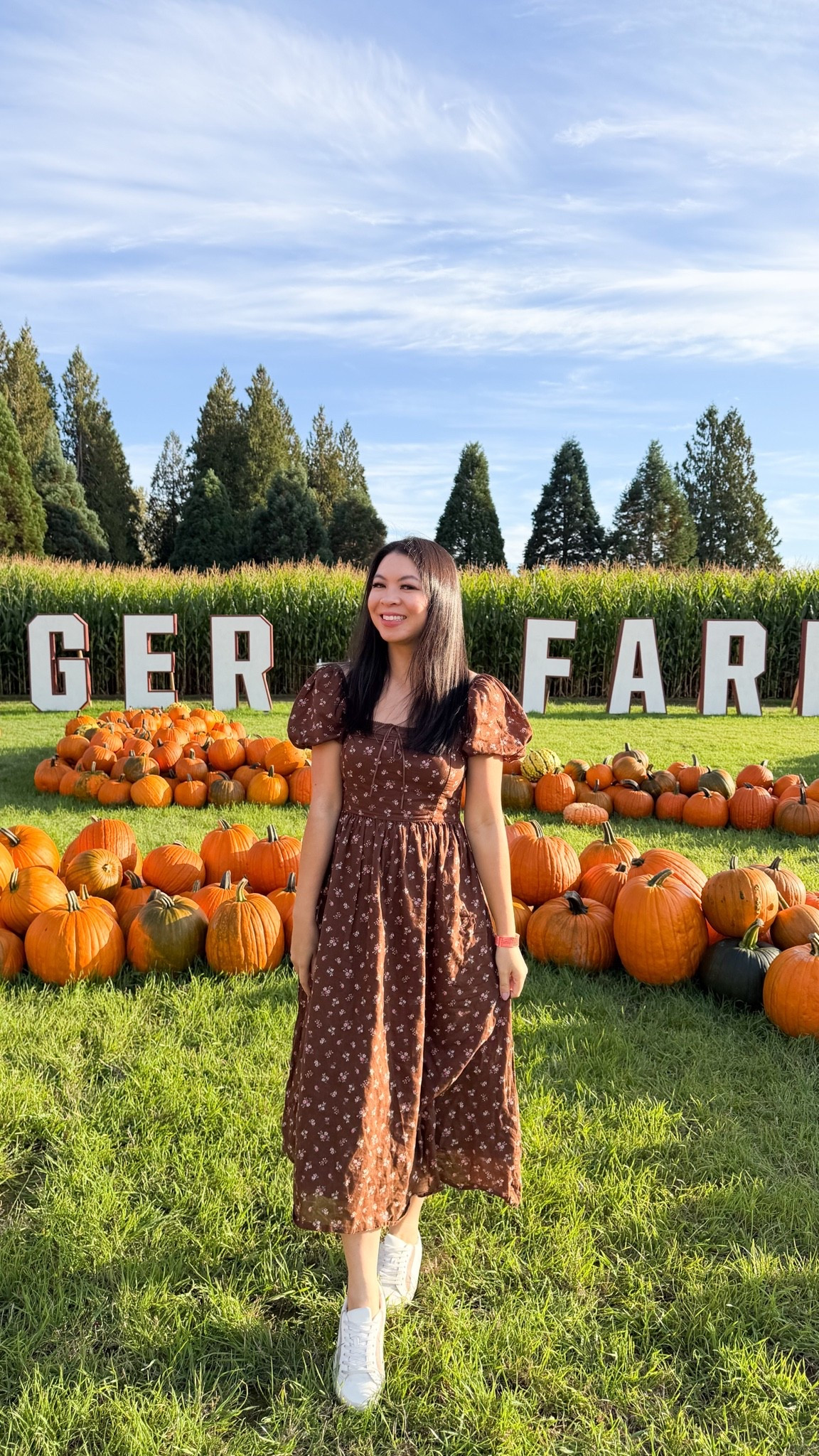 Pumpkin patch brown midi dress. Wearing a Small!

#LTKootd #LTKSeasonal #LTKSaleAlert
