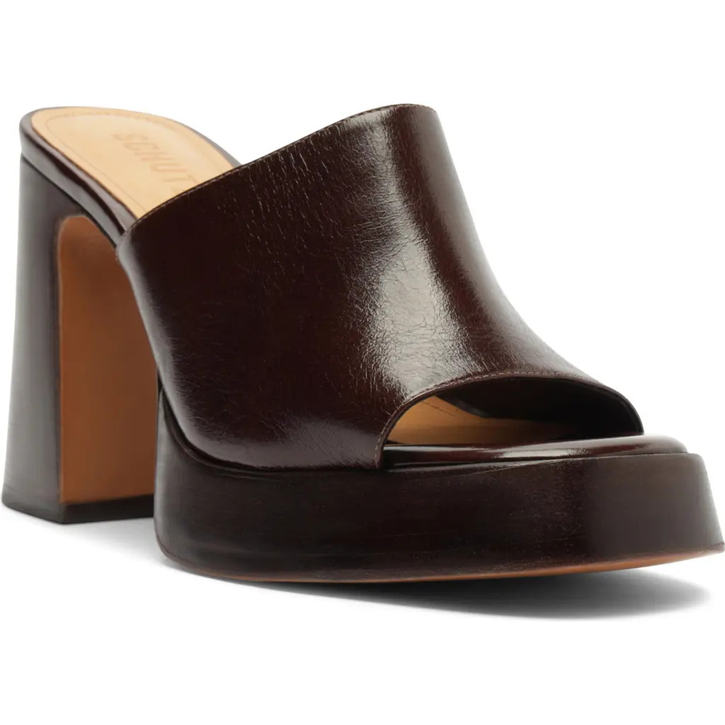 Schutz Rowan Platform Sandal in Root Brown at Nordstrom, Size 9 | Nordstrom