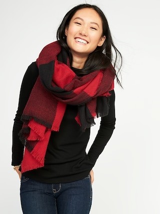 Flannel Blanket Scarf for Women | Old Navy US
