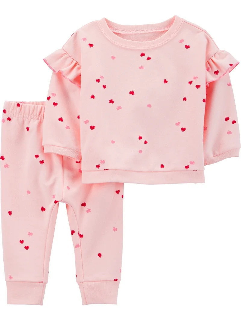 Carter's Child of Mine Baby Girl Valentine's Outfit Set, Sizes Newborn-12 Months | Walmart (US)