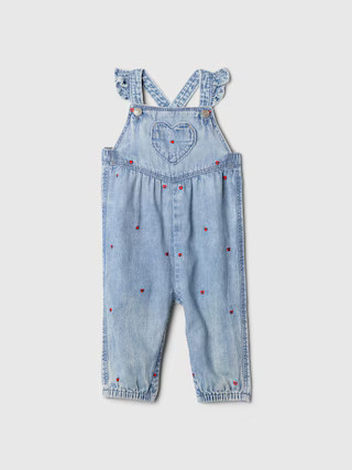 Baby Denim Heart Overalls | Gap (US)