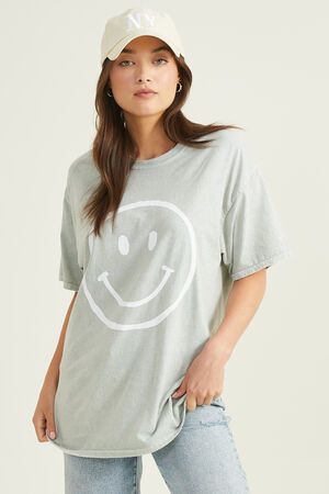 Oversized Smiley T-Shirt | Altar'd State