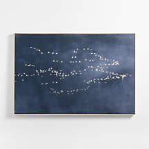 "Heading South" Blue Canvas 70"x47" Wall Art Print + Reviews | Crate & Barrel | Crate & Barrel