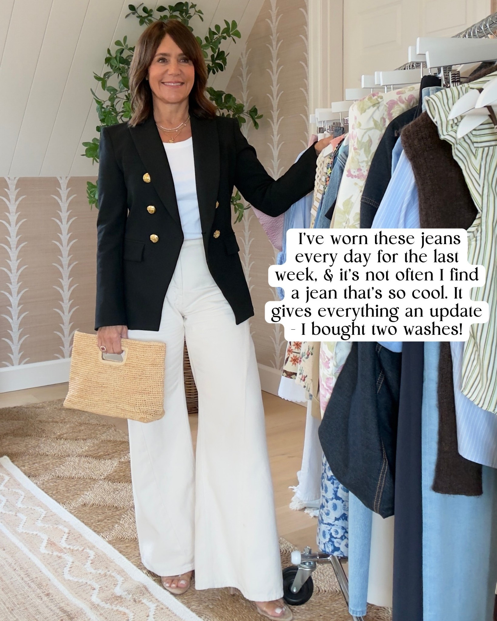 I’ve worn these jeans every day for the past week, and it’s not often I find a gene that is so cool. It gives everything an update and I bought two washes! ￼

#LTKPetite #LTKootd #LTKOver40