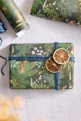 Gnome Woodland Gift Wrap, Set of 3 Sheets | Anthropologie (US)