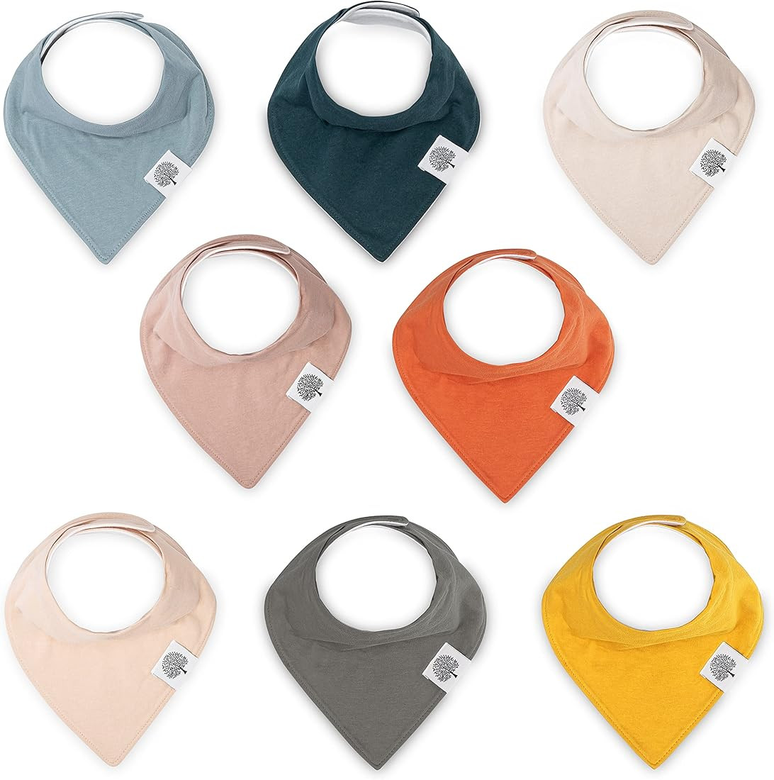 Parker Baby Bandana Drool Bibs 8 Pack Baby Bibs for Boys, Girls, Unisex - Soft & Stylish Teething... | Amazon (US)