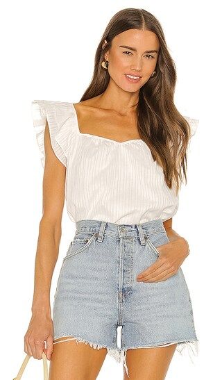 Hey Cowgirl Top in Optic White | Revolve Clothing (Global)