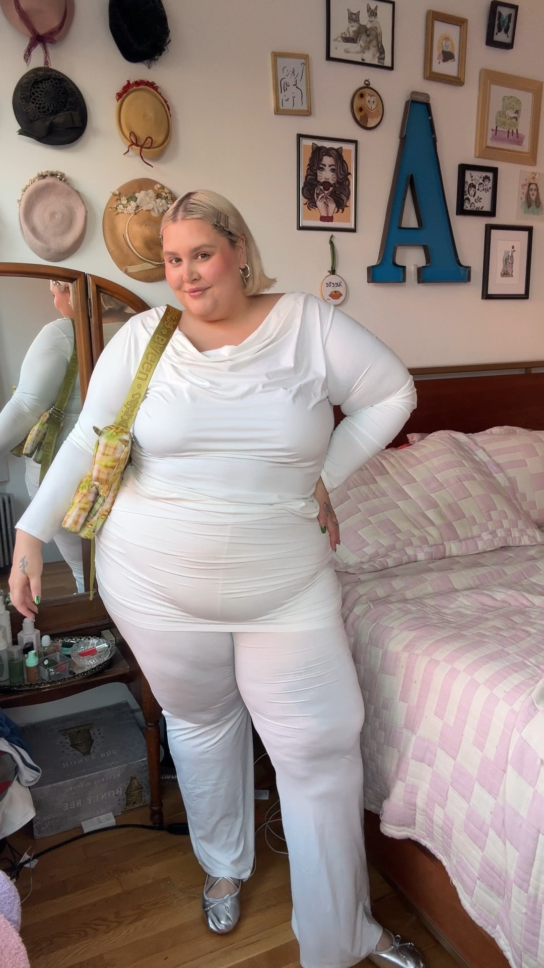 Risking life in an all white outfit but it’s just so comfortable and chic at the same time! Wearing a 4x in top and bottom. 

#LTKPlusSize