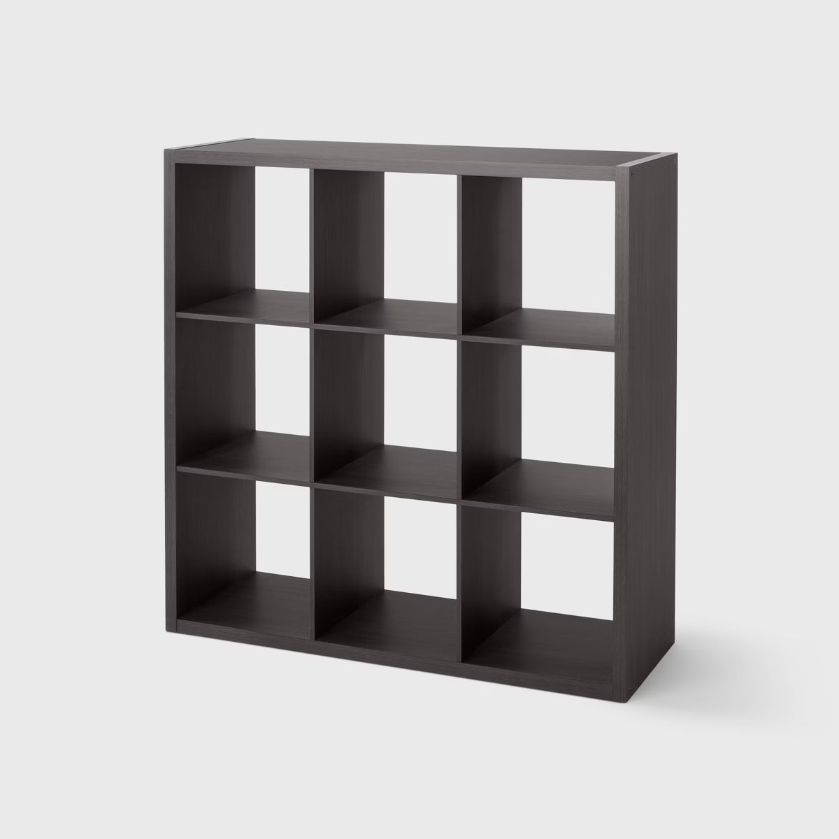 9 Cube Organizer Black Oak - Brightroom™: Storage Cubes Bookshelf, Cubby Storage Shelves, MDF &... | Target