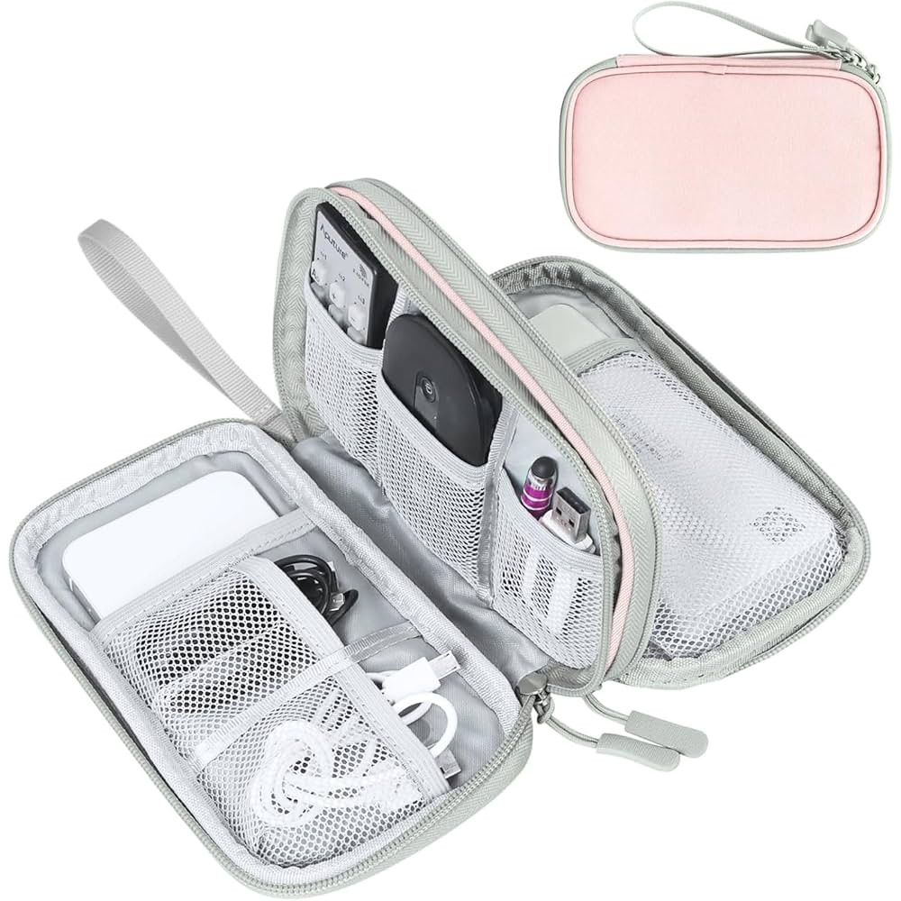 FYY Electronic Organizer, Travel Cable Organizer Bag Pouch Electronic Accessories Carry Case Port... | Amazon (US)