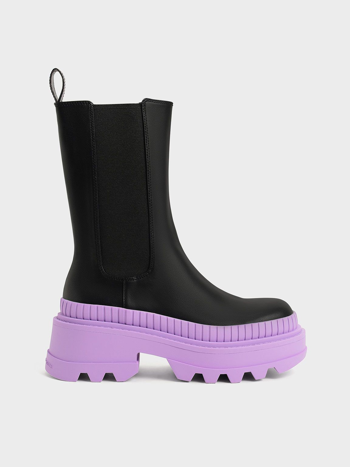 Rhys Coloured Sole Chelsea Boots​
- Purple | CHARLES & KEITH (US)