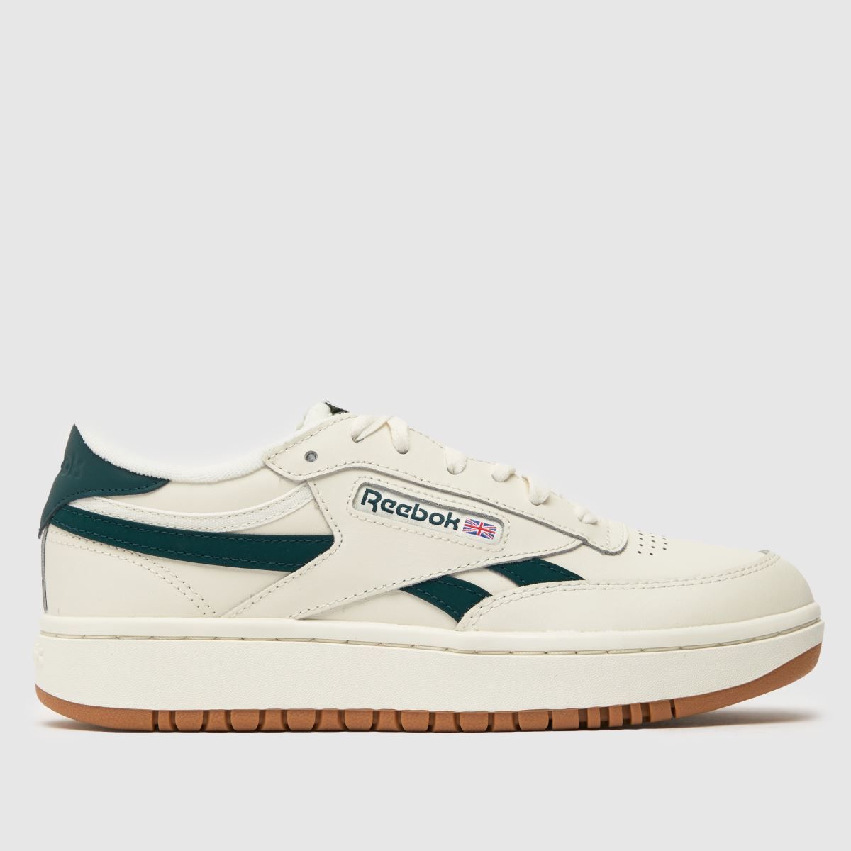 Reebok white & green club c double trainers | Schuh